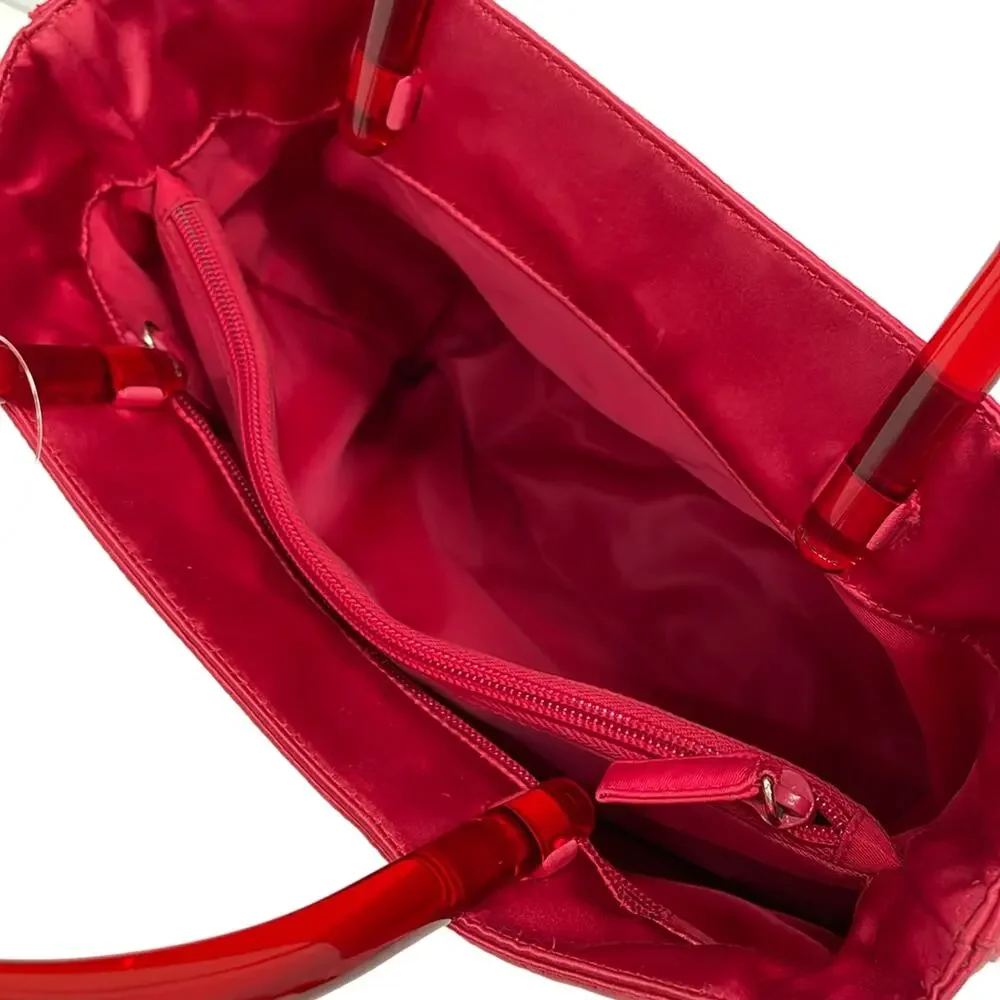 Prada Tote Bag Satin Plastic